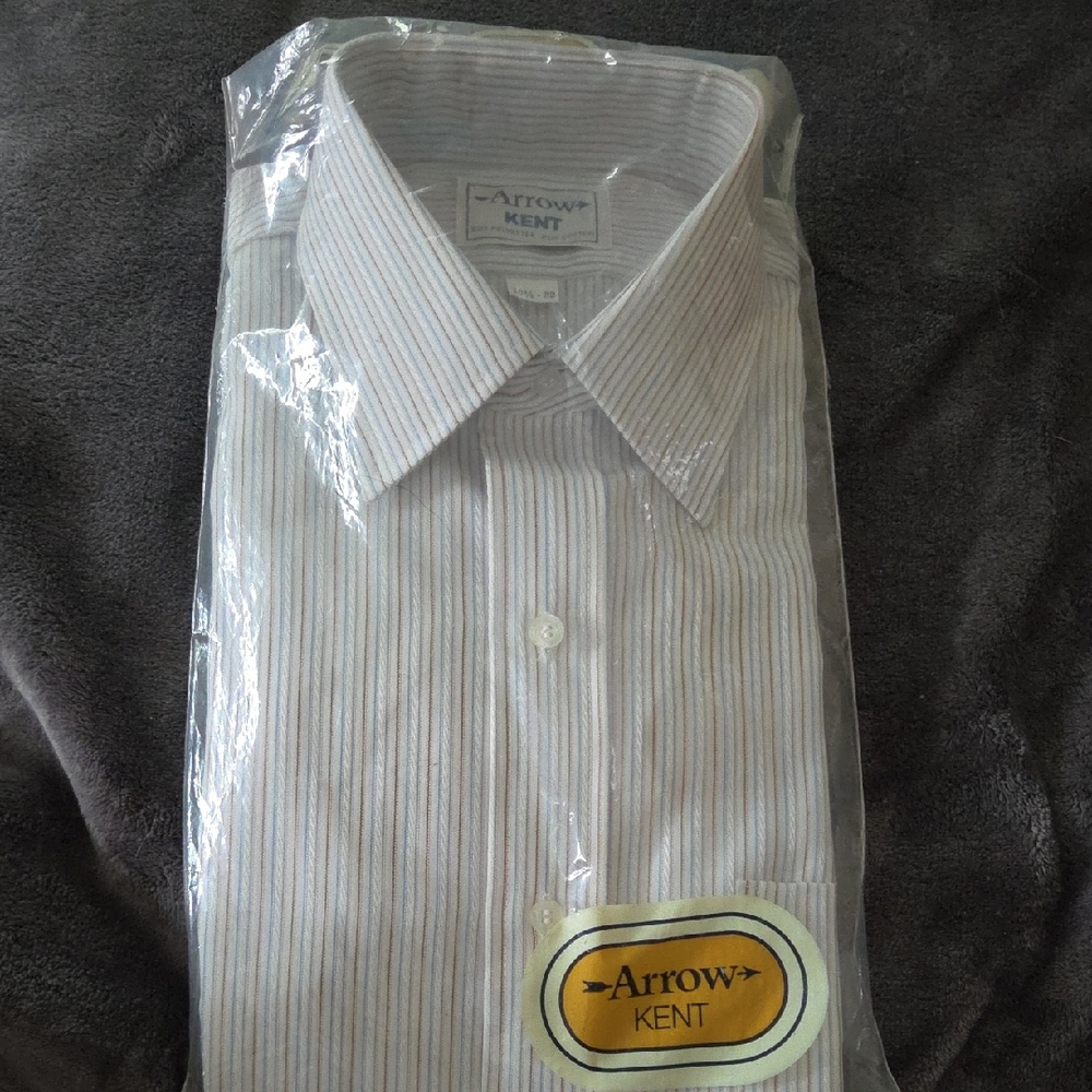 Men's Arrow Striped White Shirt